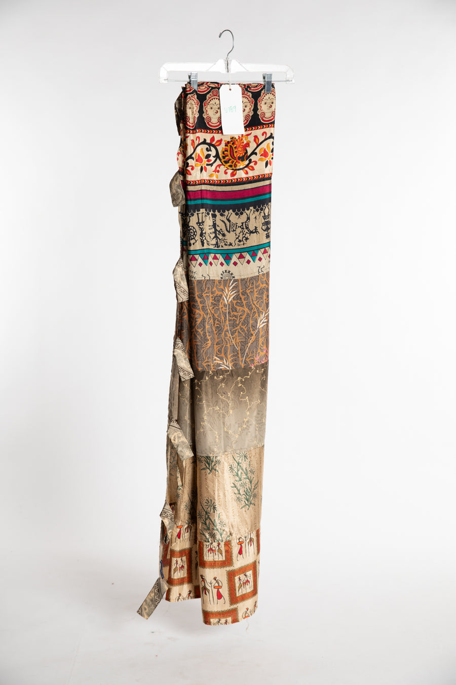 One of a Kind Recycled Silk Curtain Panel