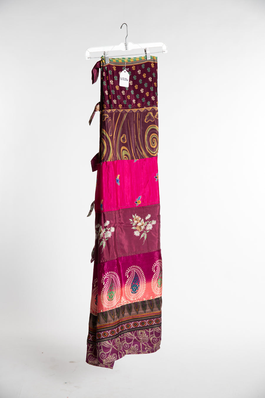 One of a Kind Recycled Silk Curtain Panel