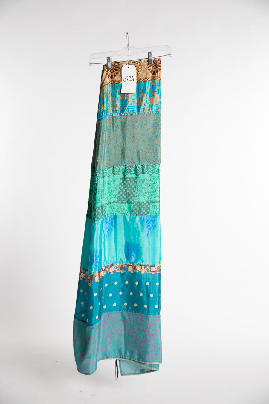 One of a Kind Recycled Silk Curtain Panel