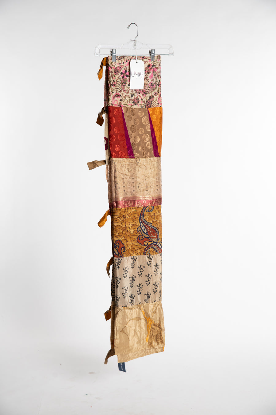 One of a Kind Recycled Silk Curtain Panel
