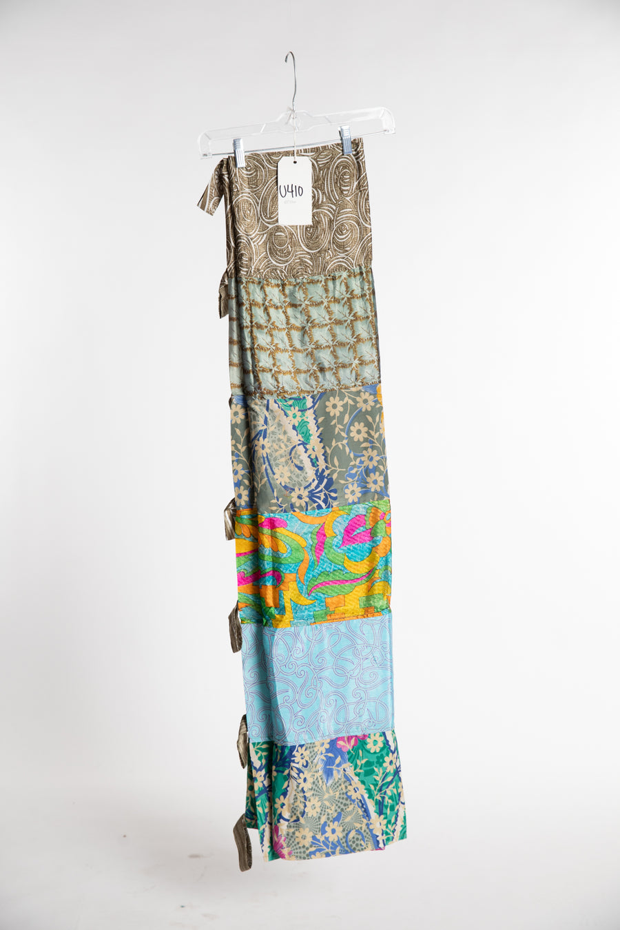 One of a Kind Recycled Silk Curtain Panel