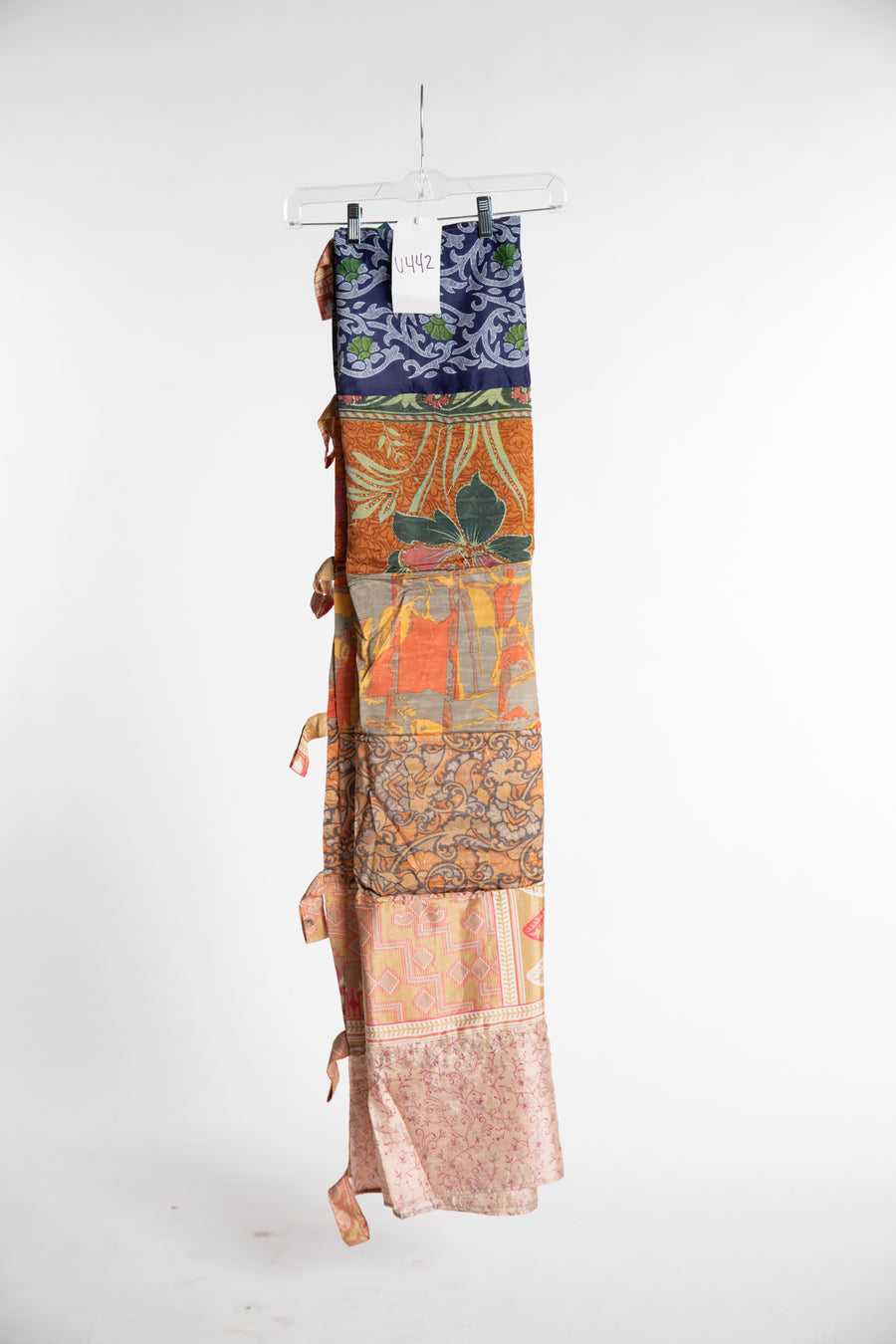 One of a Kind Recycled Silk Curtain Panel