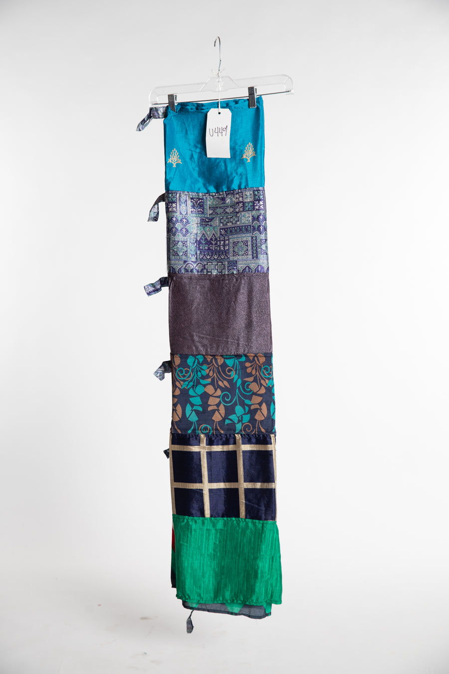 One of a Kind Recycled Silk Curtain Panel