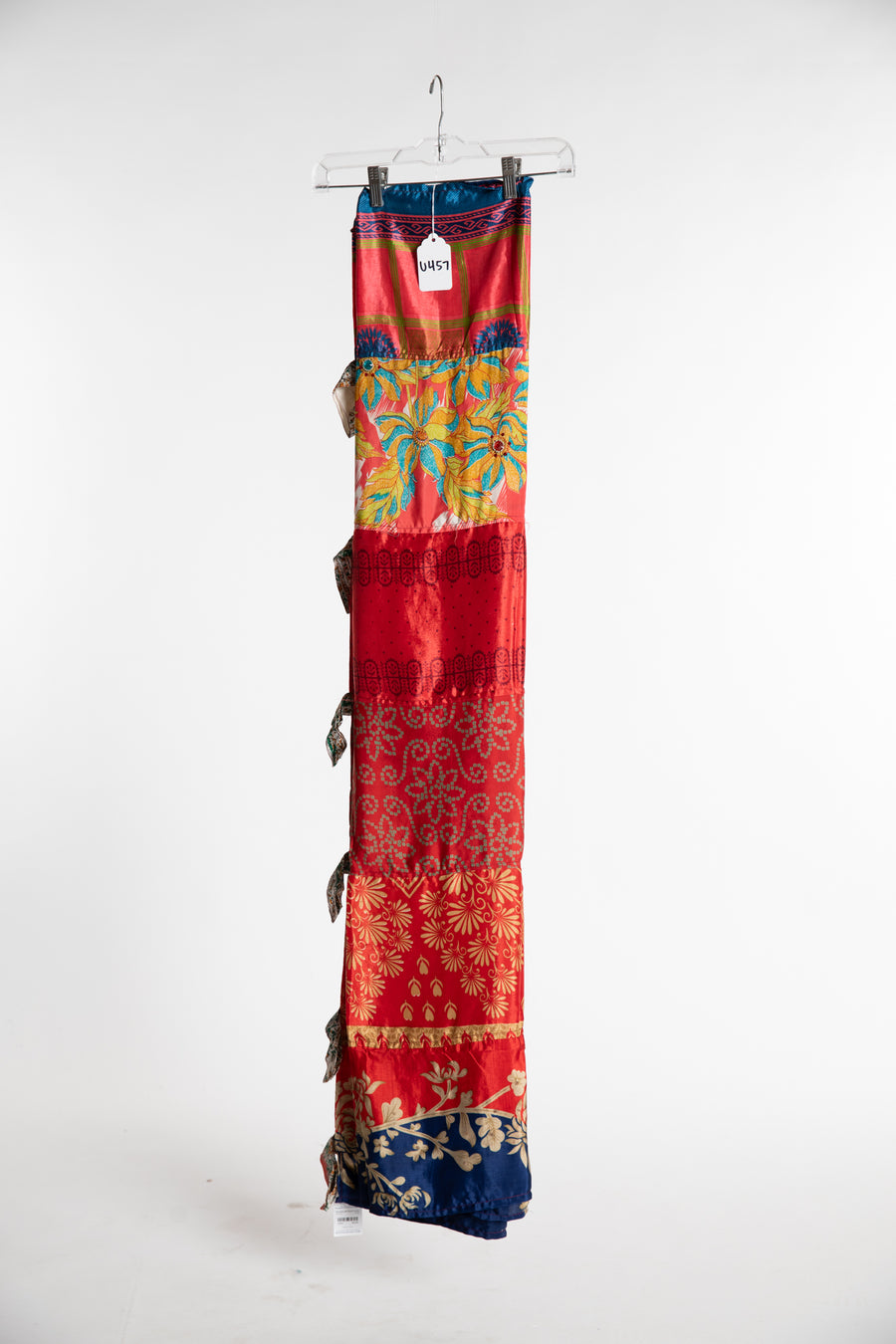 One of a Kind Recycled Silk Curtain Panel