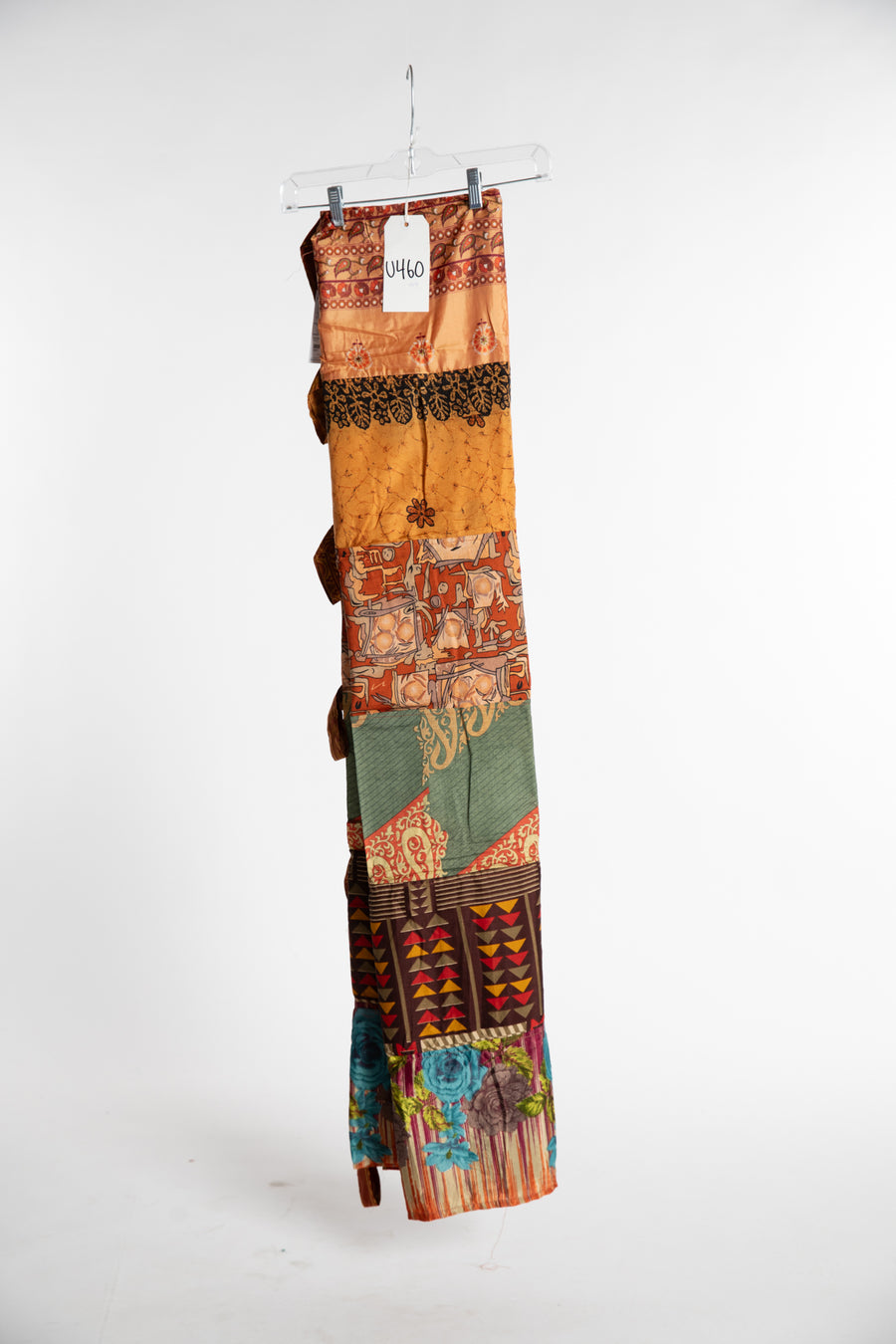 One of a Kind Recycled Silk Curtain Panel