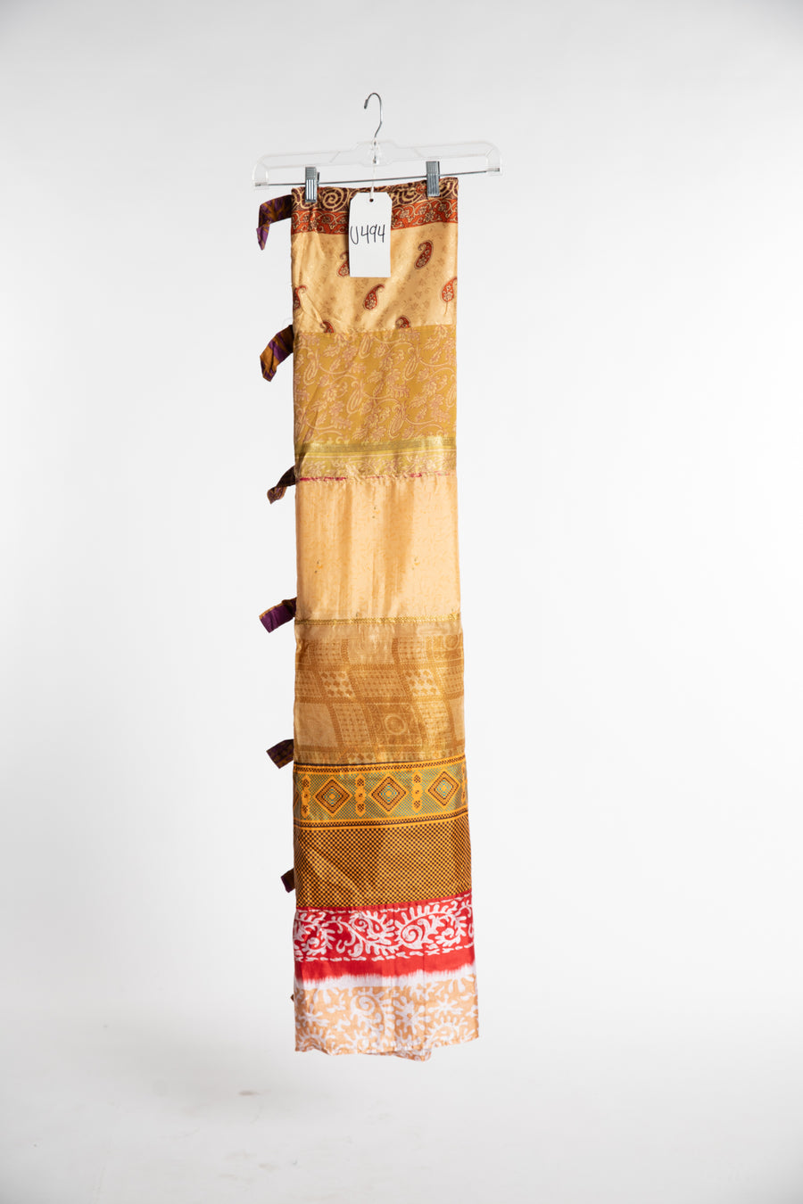 One of a Kind Recycled Silk Curtain Panel