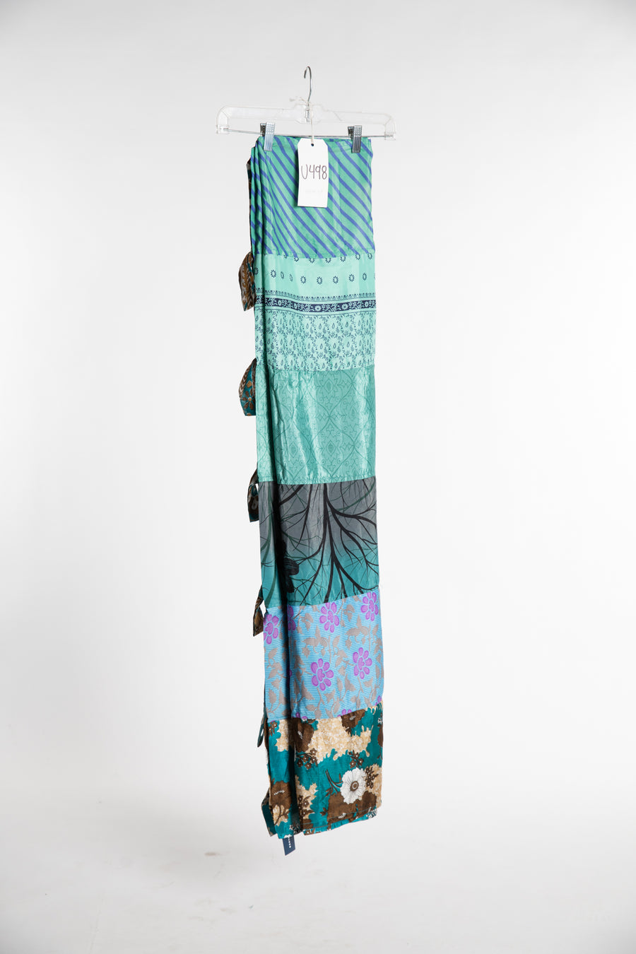 One of a Kind Recycled Silk Curtain Panel