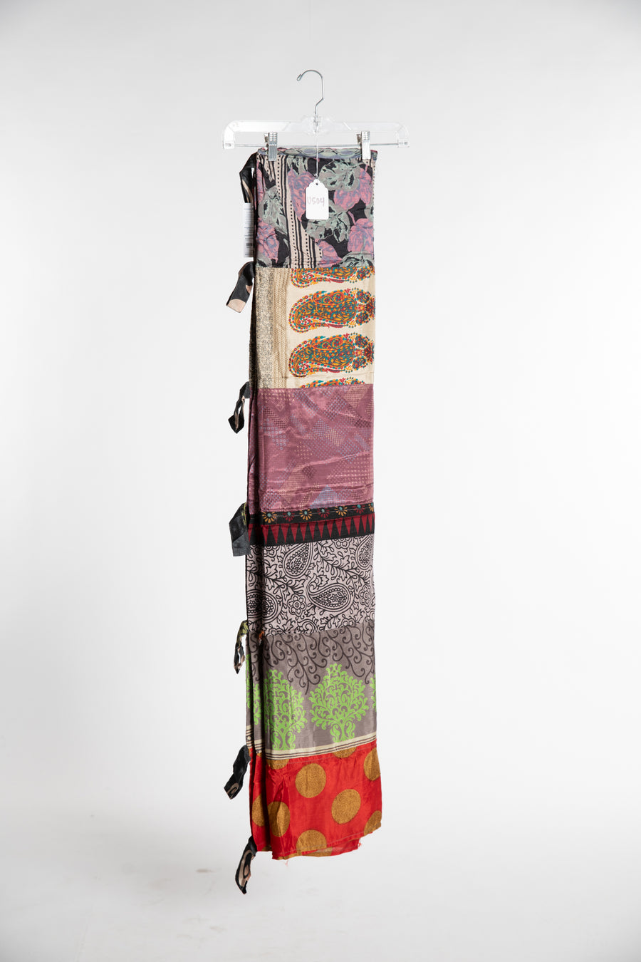 One of a Kind Recycled Silk Curtain Panel