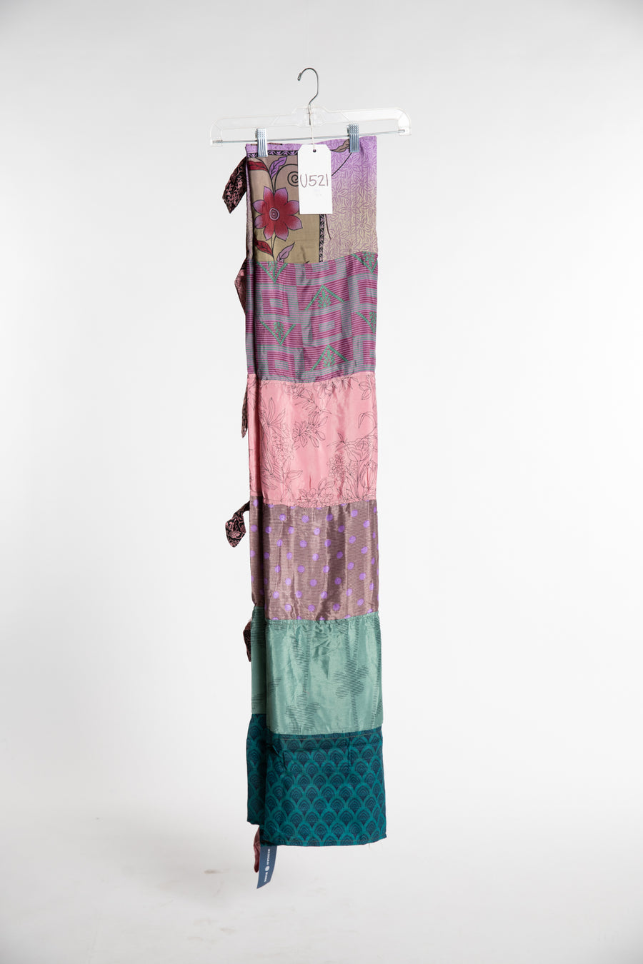 One of a Kind Recycled Silk Curtain Panel
