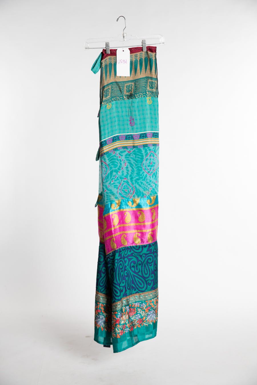 One of a Kind Recycled Silk Curtain Panel