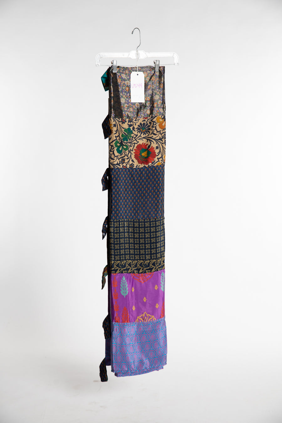 One of a Kind Recycled Silk Curtain Panel