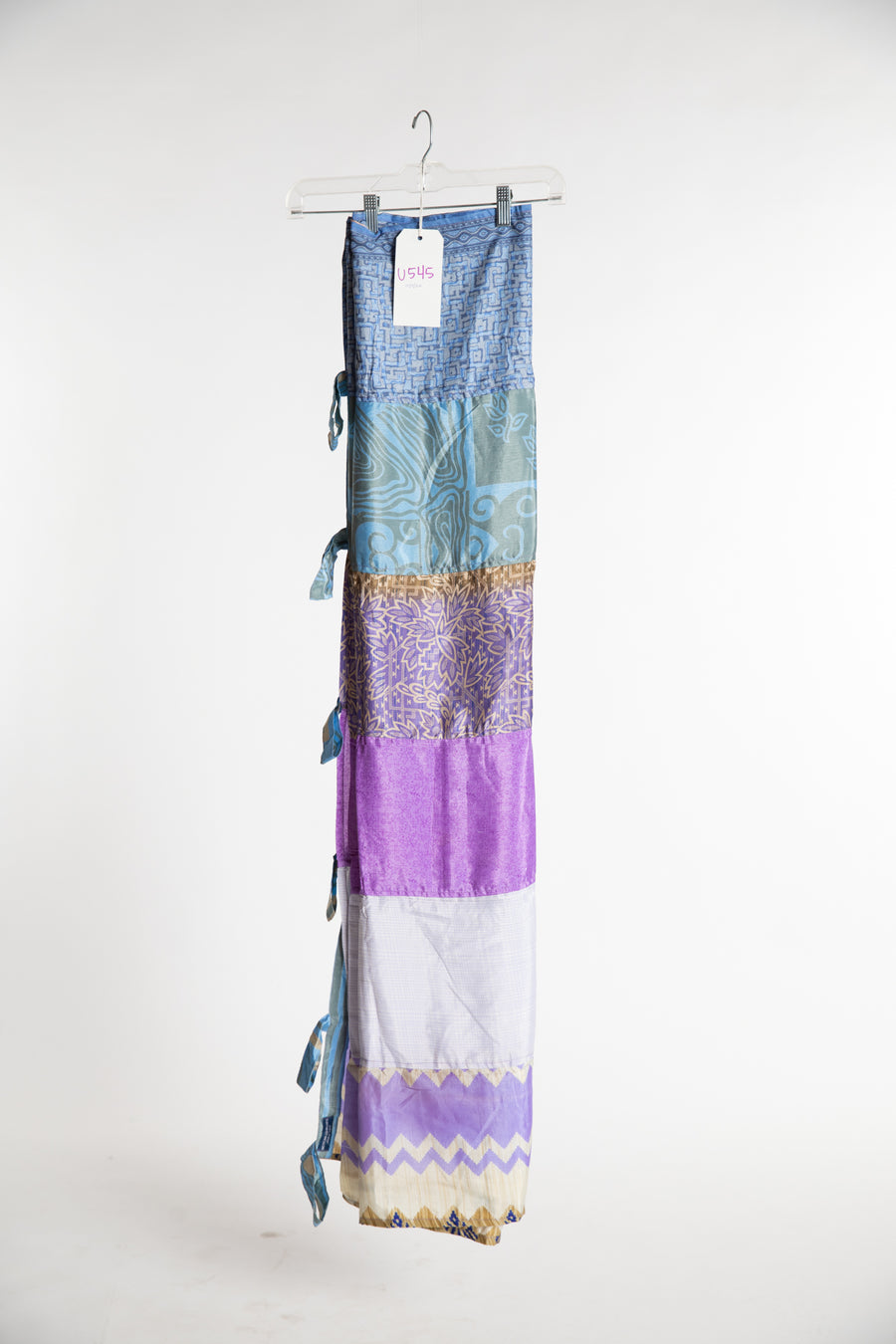 One of a Kind Recycled Silk Curtain Panel