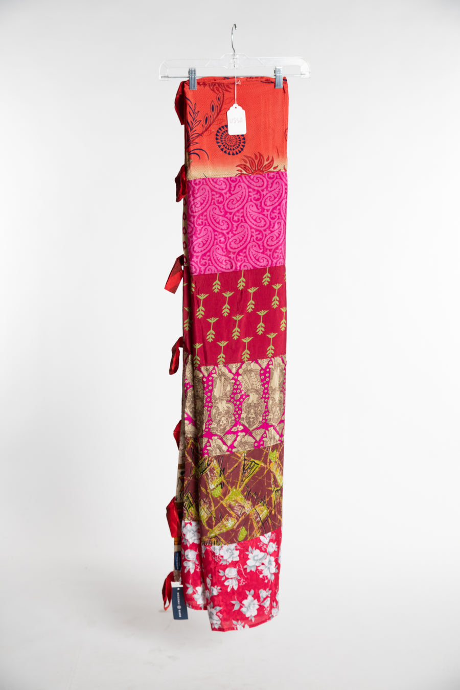 One of a Kind Recycled Silk Curtain Panel