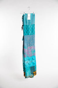 One of a Kind Recycled Silk Curtain Panel