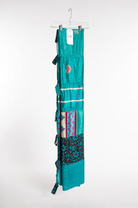 One of a Kind Recycled Silk Curtain Panel