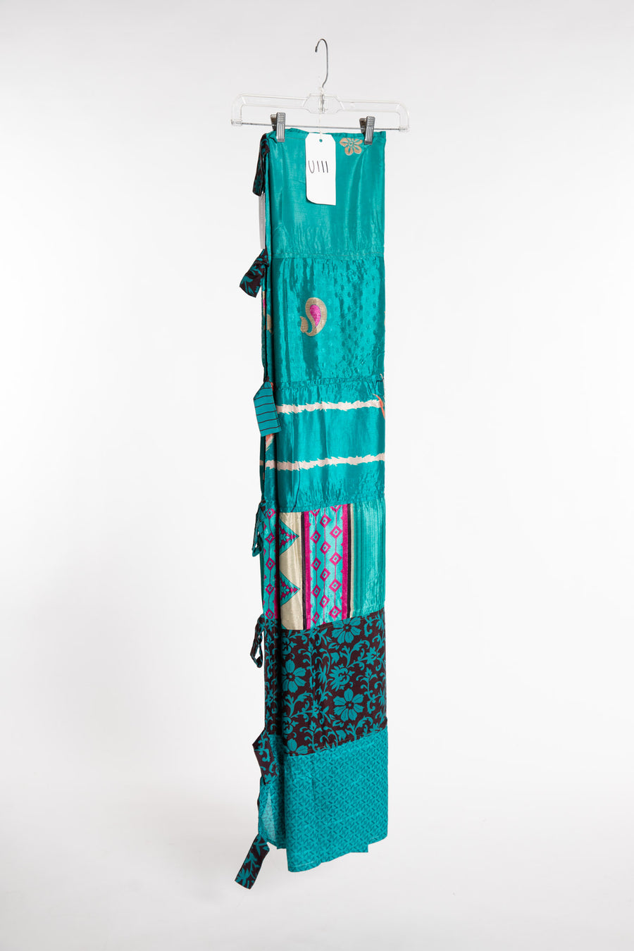 One of a Kind Recycled Silk Curtain Panel