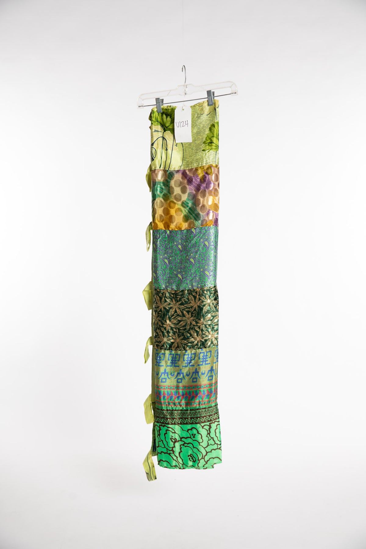 One of a Kind Recycled Silk Curtain Panel