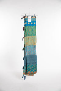 One of a Kind Recycled Silk Curtain Panel