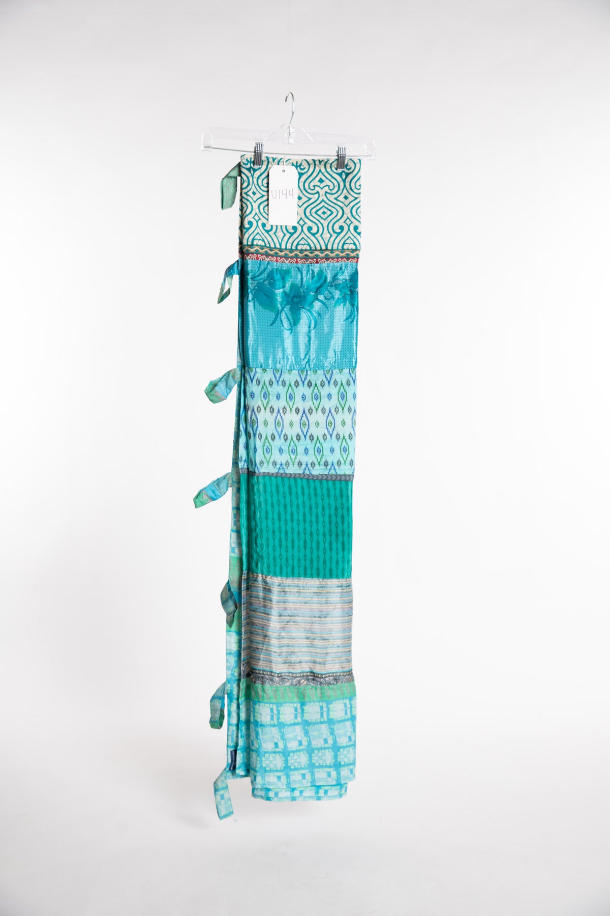 One of a Kind Recycled Silk Curtain Panel