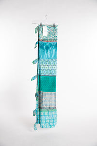One of a Kind Recycled Silk Curtain Panel