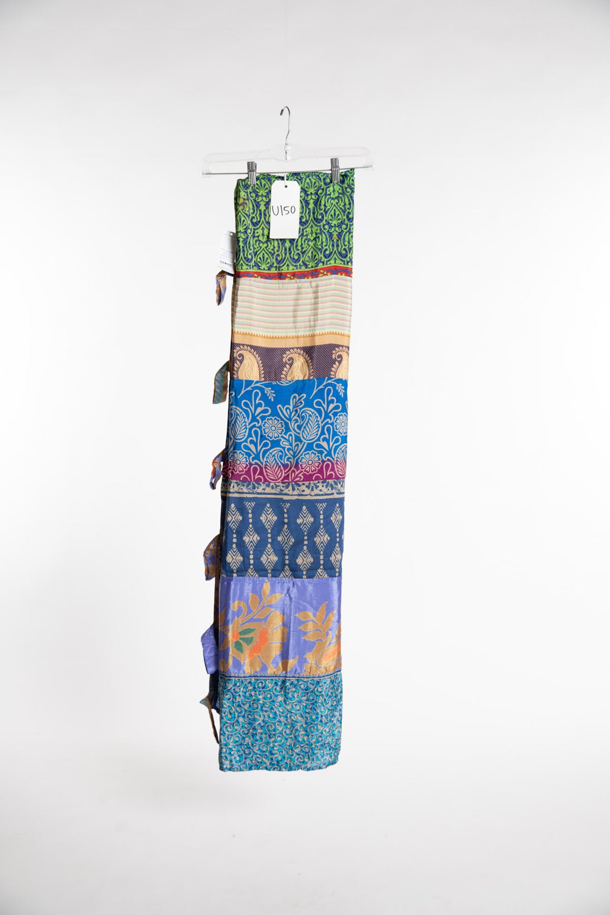 One of a Kind Recycled Silk Curtain Panel