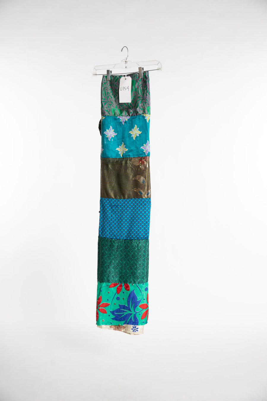 One of a Kind Recycled Silk Curtain Panel