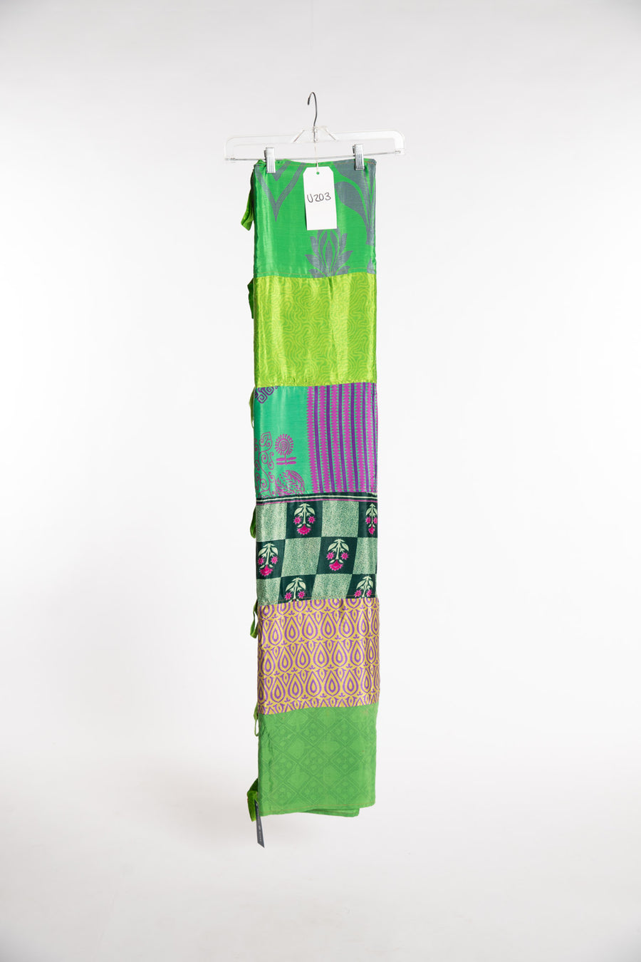 One of a Kind Recycled Silk Curtain Panel