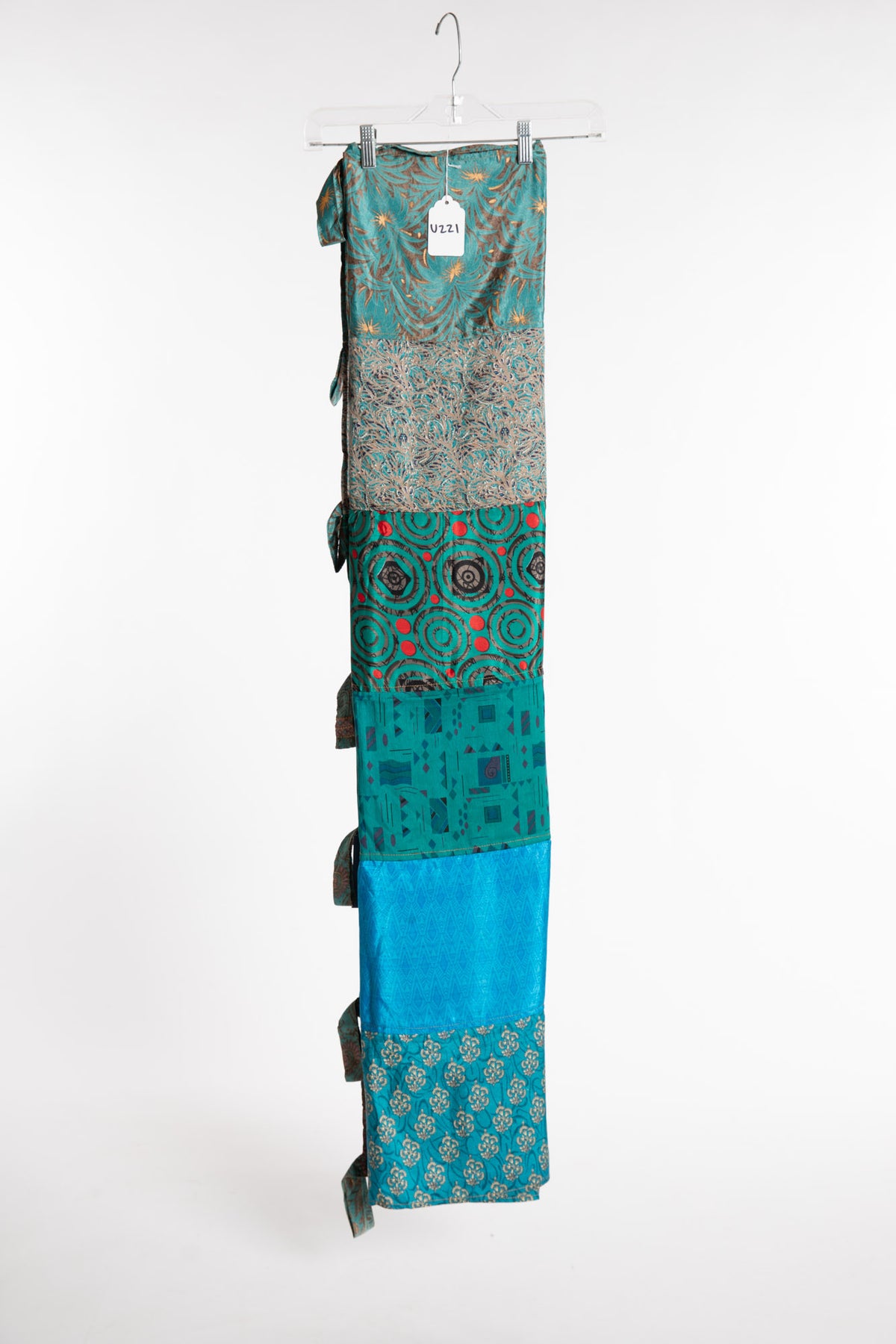 One of a Kind Recycled Silk Curtain Panel
