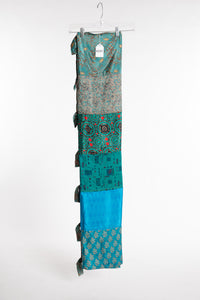 One of a Kind Recycled Silk Curtain Panel