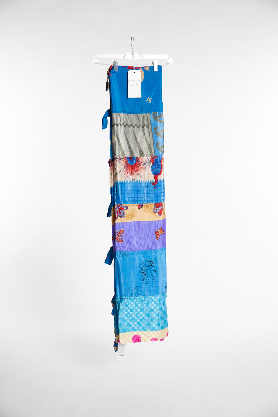 One of a Kind Recycled Silk Curtain Panel