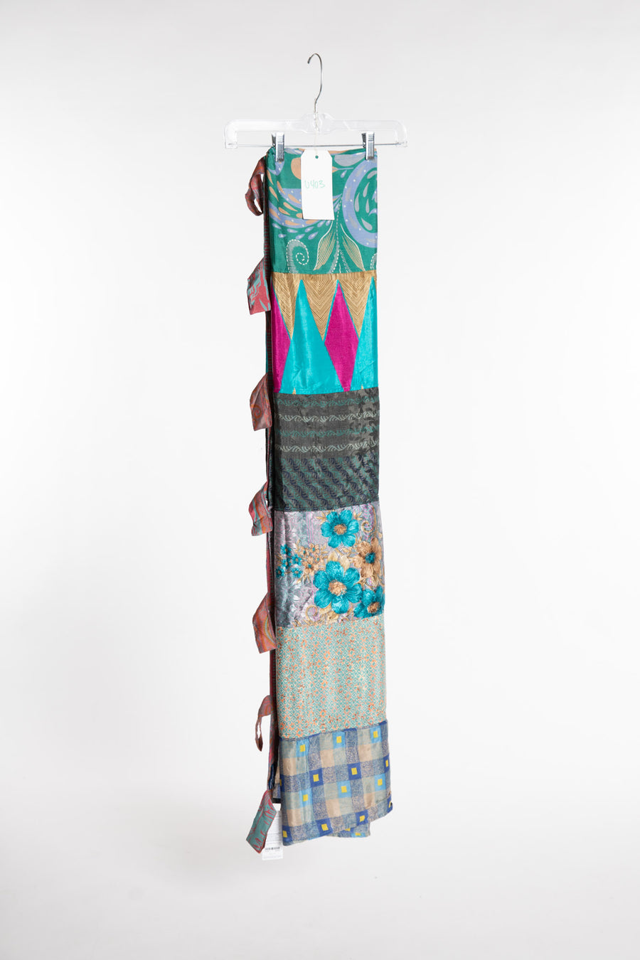 One of a Kind Recycled Silk Curtain Panel