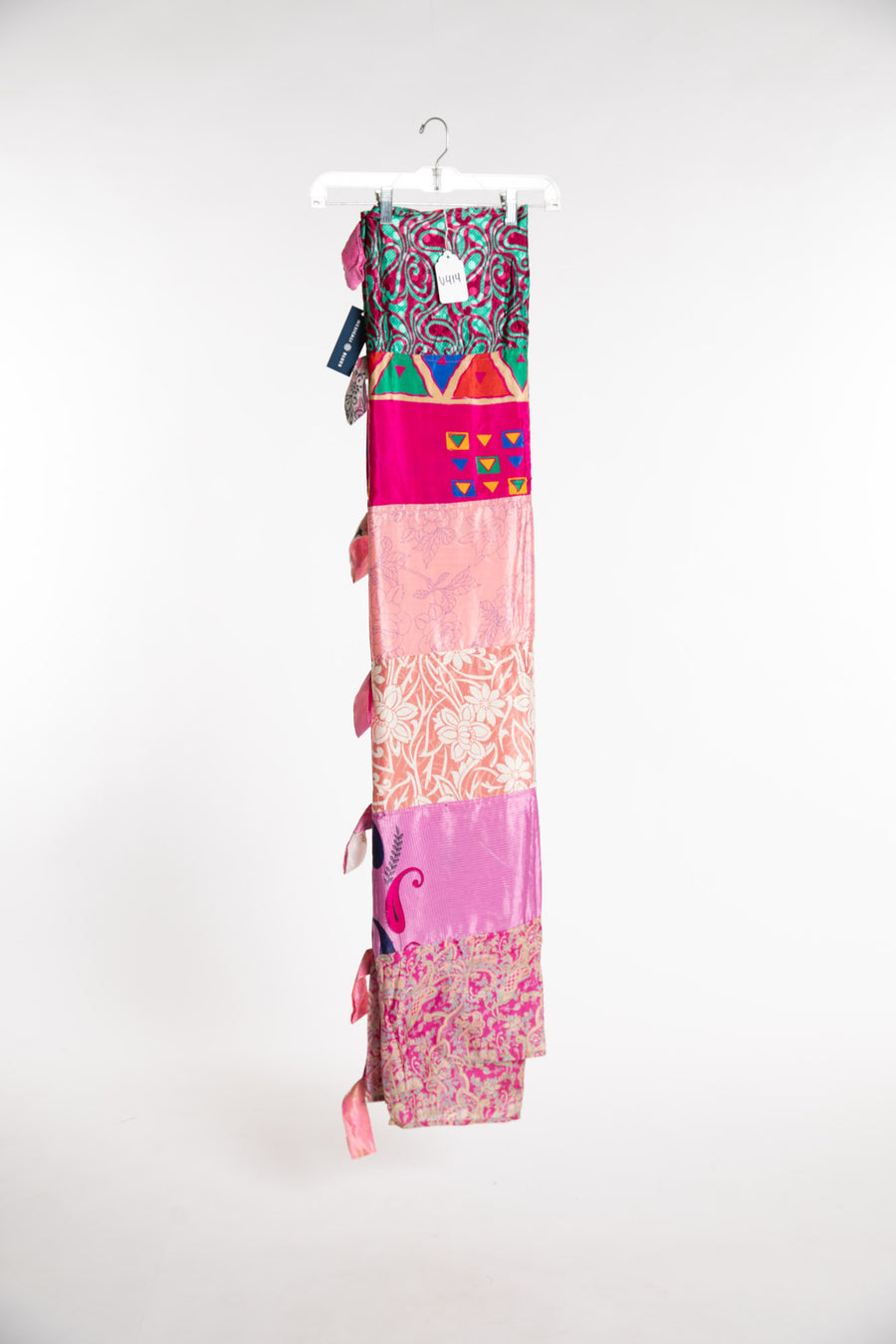 One of a Kind Recycled Silk Curtain Panel