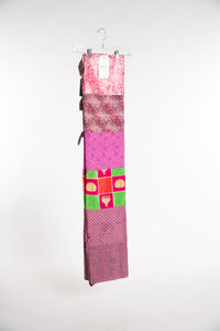 One of a Kind Recycled Silk Curtain Panel