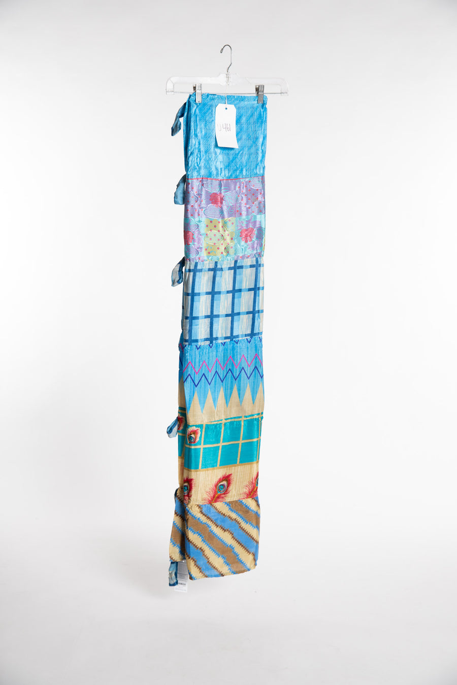 One of a Kind Recycled Silk Curtain Panel