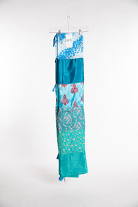 One of a Kind Recycled Silk Curtain Panel
