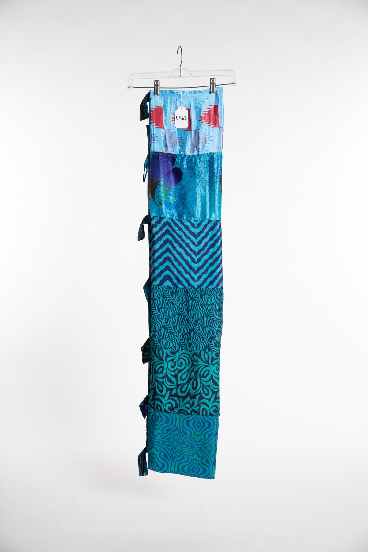 One of a Kind Recycled Silk Curtain Panel