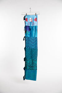 One of a Kind Recycled Silk Curtain Panel