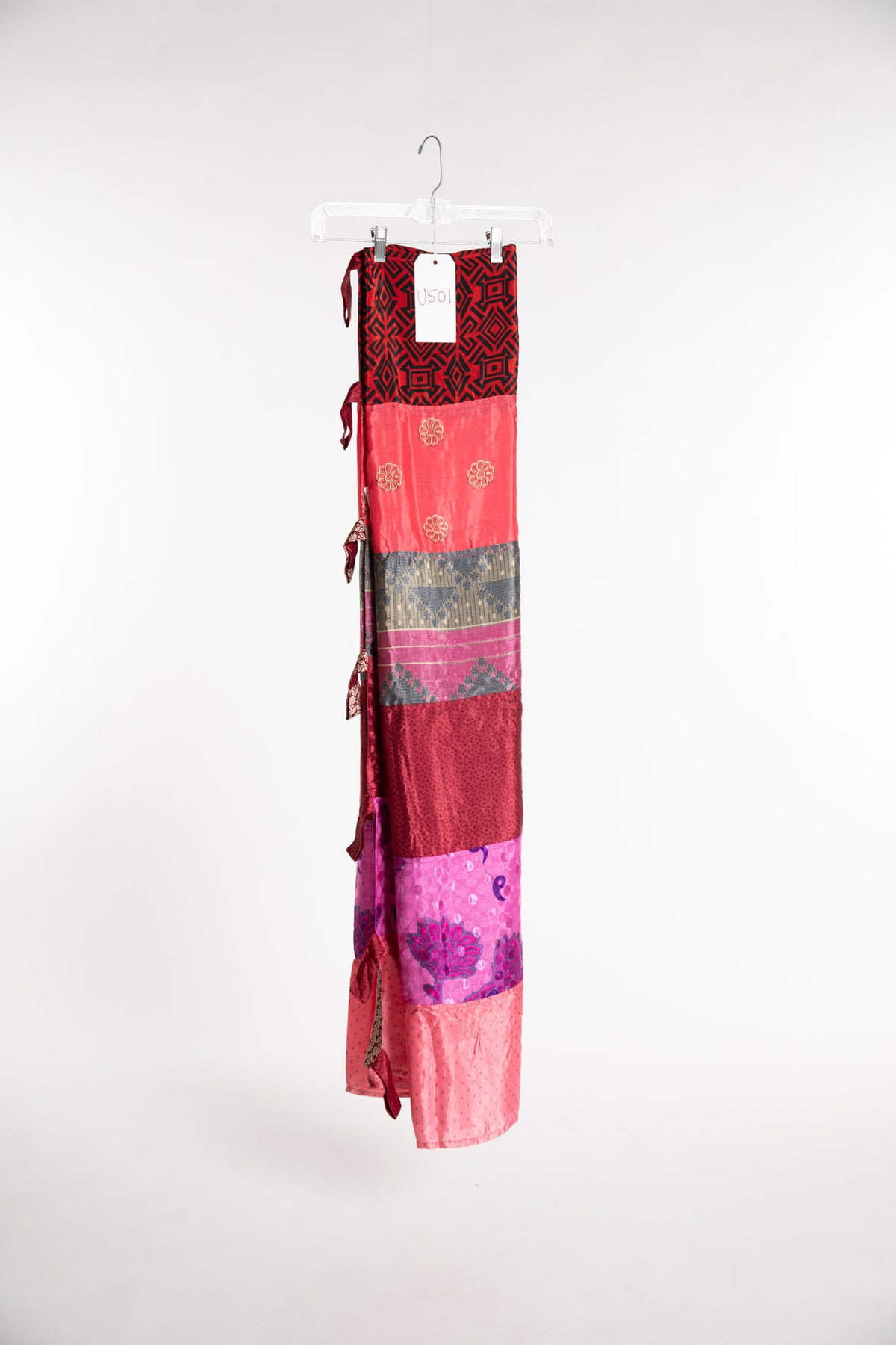 One of a Kind Recycled Silk Curtain Panel