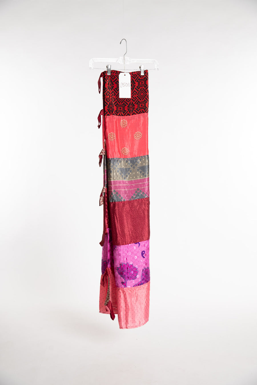 One of a Kind Recycled Silk Curtain Panel