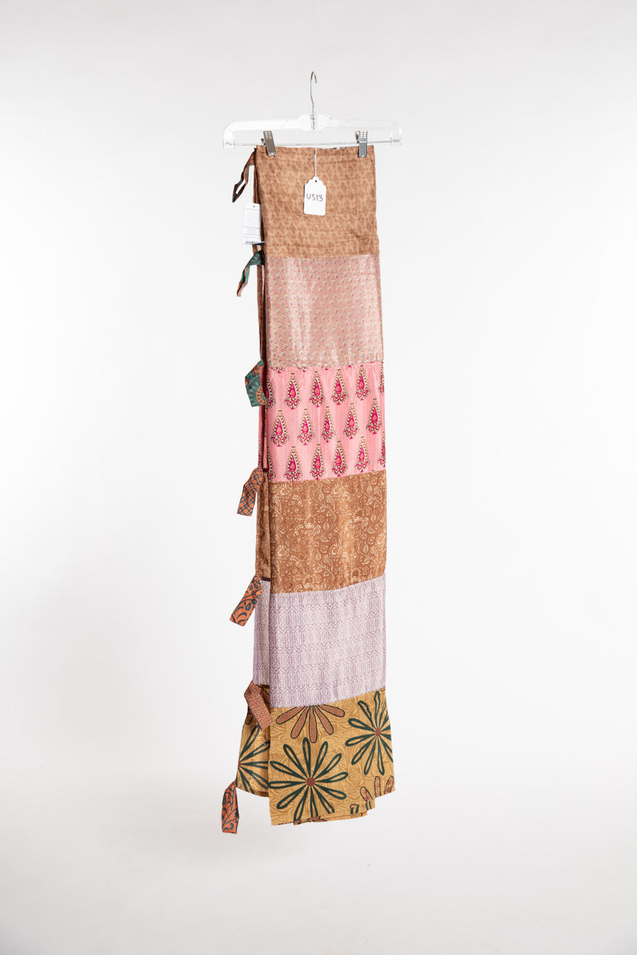 One of a Kind Recycled Silk Curtain Panel
