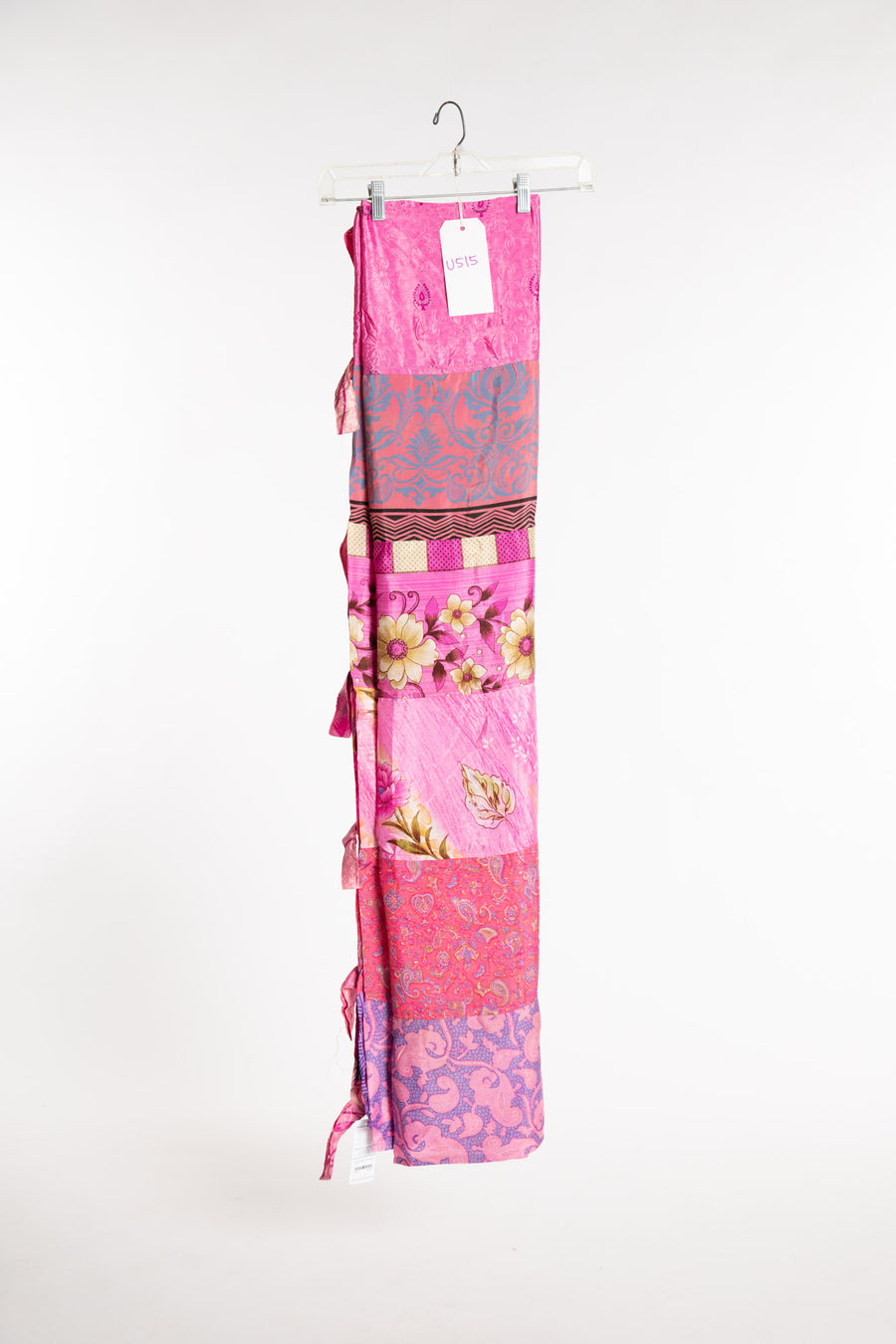 One of a Kind Recycled Silk Curtain Panel