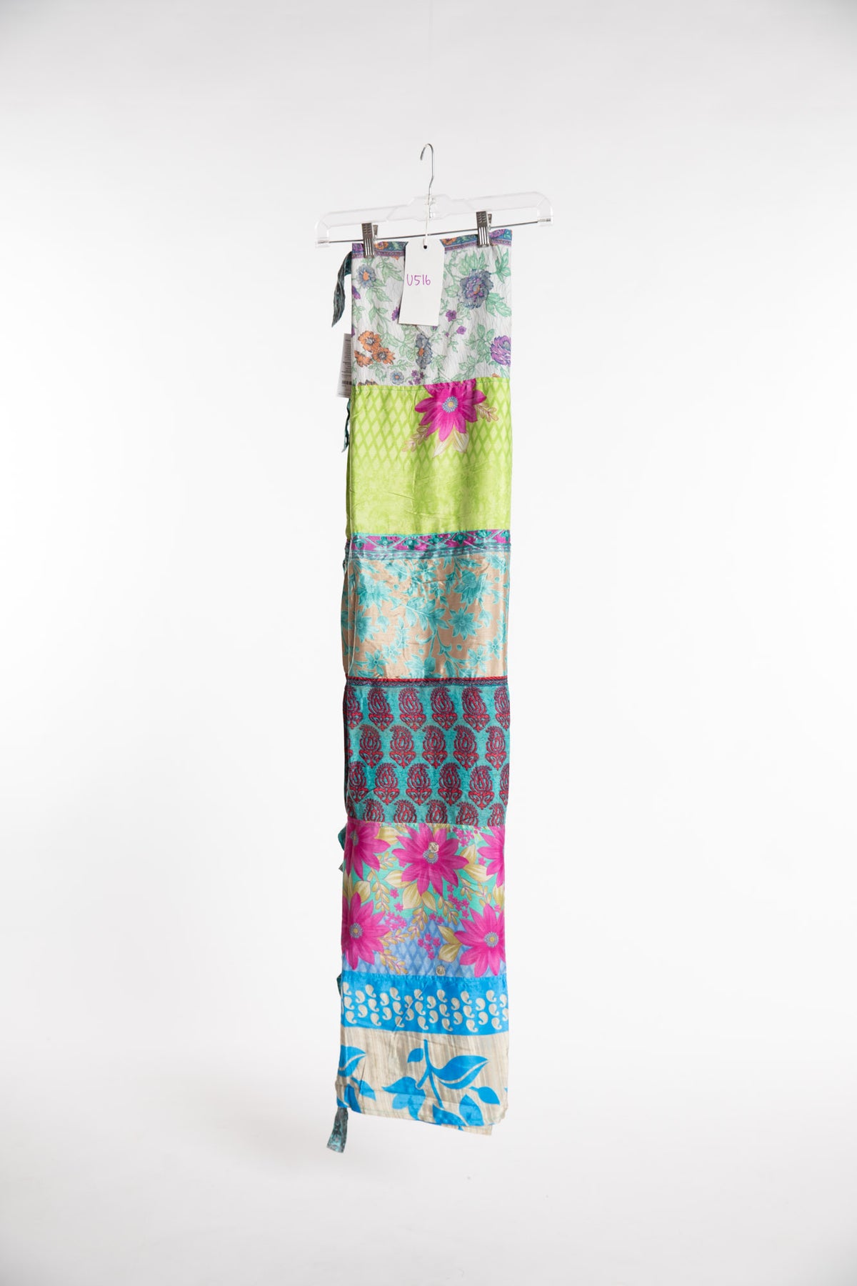 One of a Kind Recycled Silk Curtain Panel