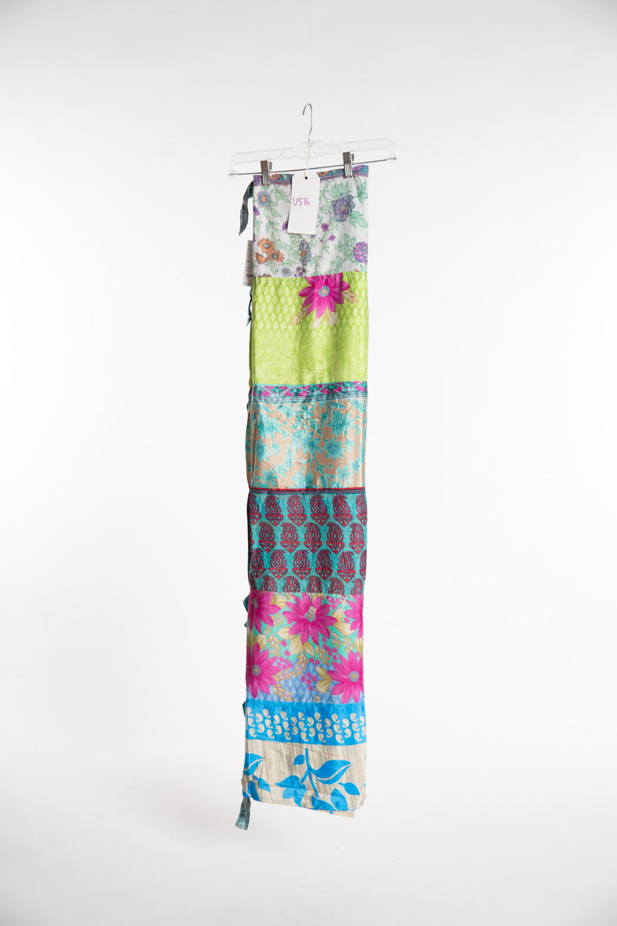 One of a Kind Recycled Silk Curtain Panel