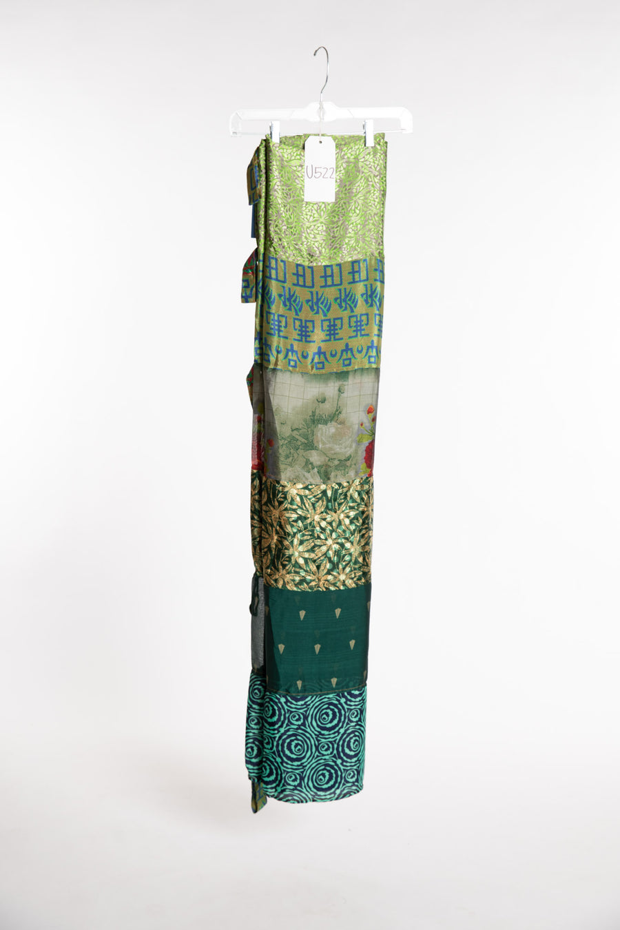One of a Kind Recycled Silk Curtain Panel