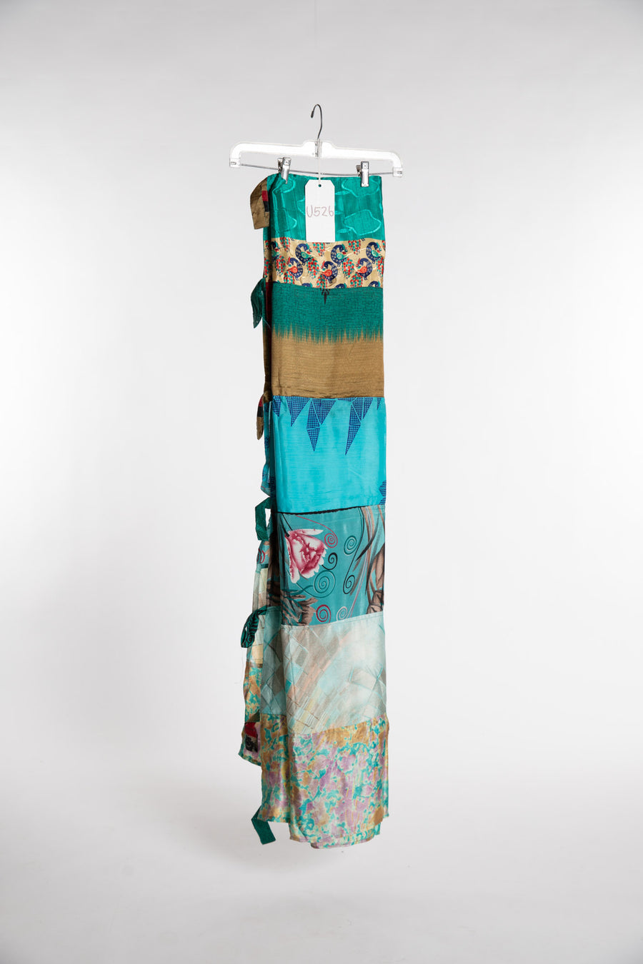 One of a Kind Recycled Silk Curtain Panel