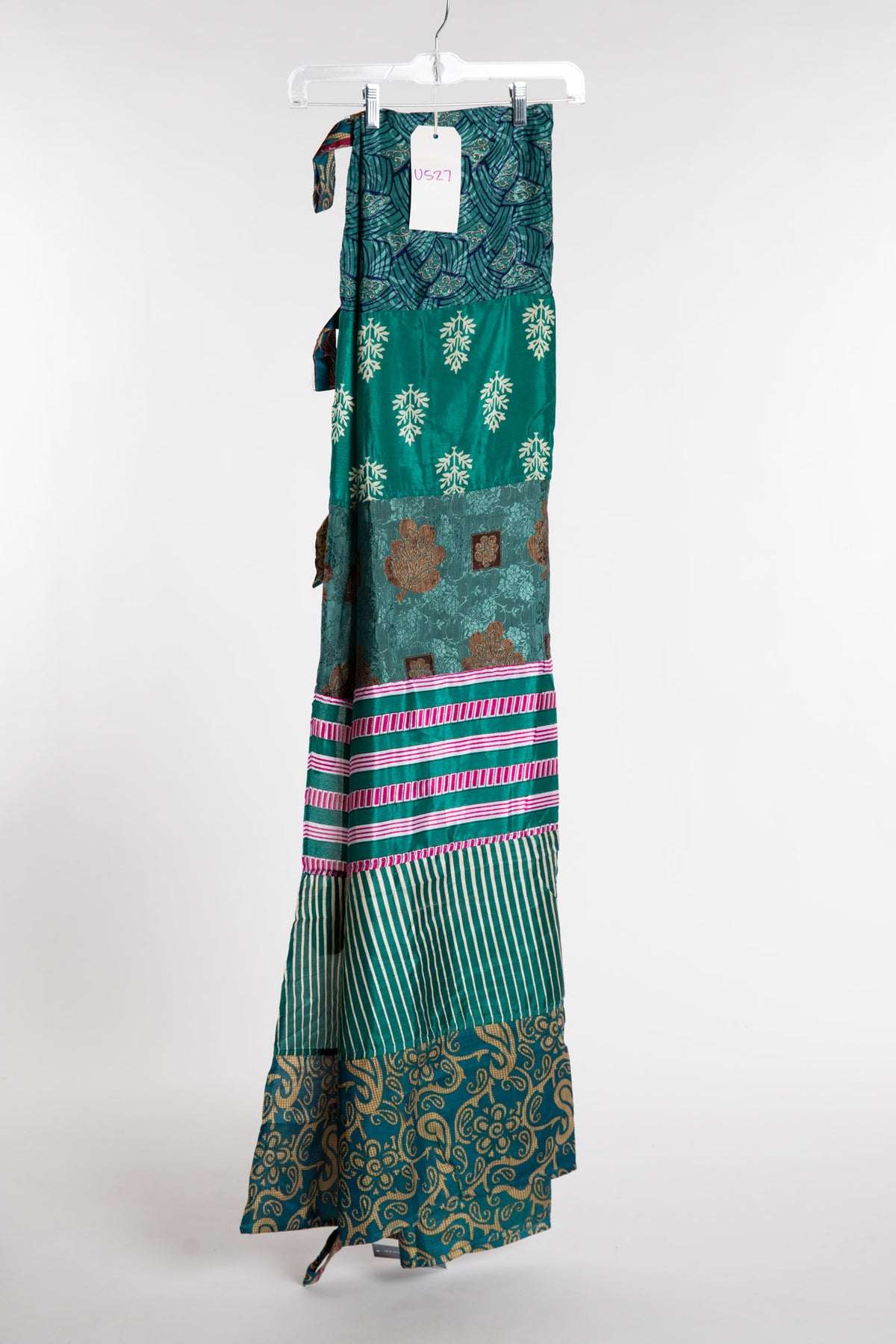 One of a Kind Recycled Silk Curtain Panel