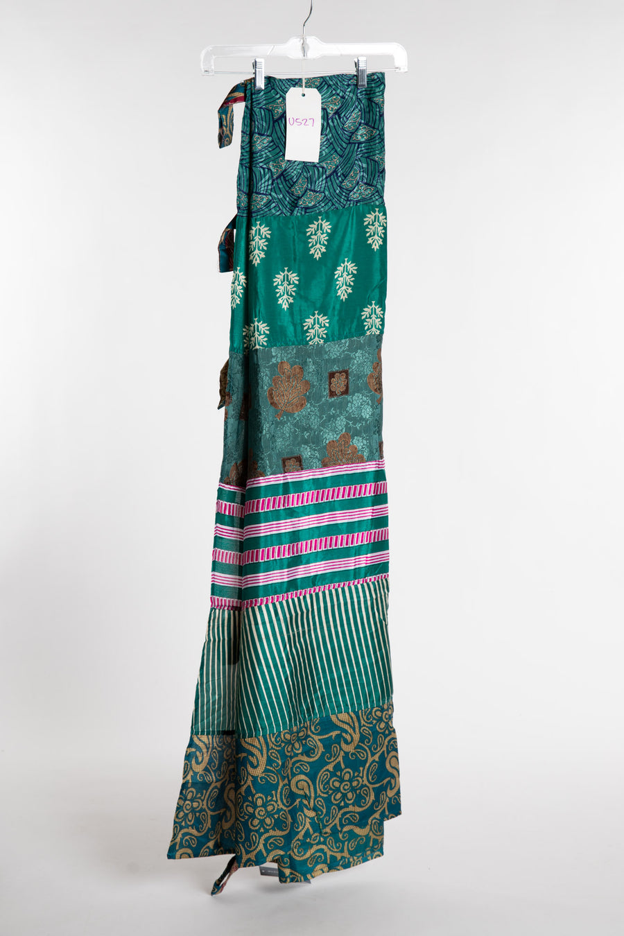 One of a Kind Recycled Silk Curtain Panel