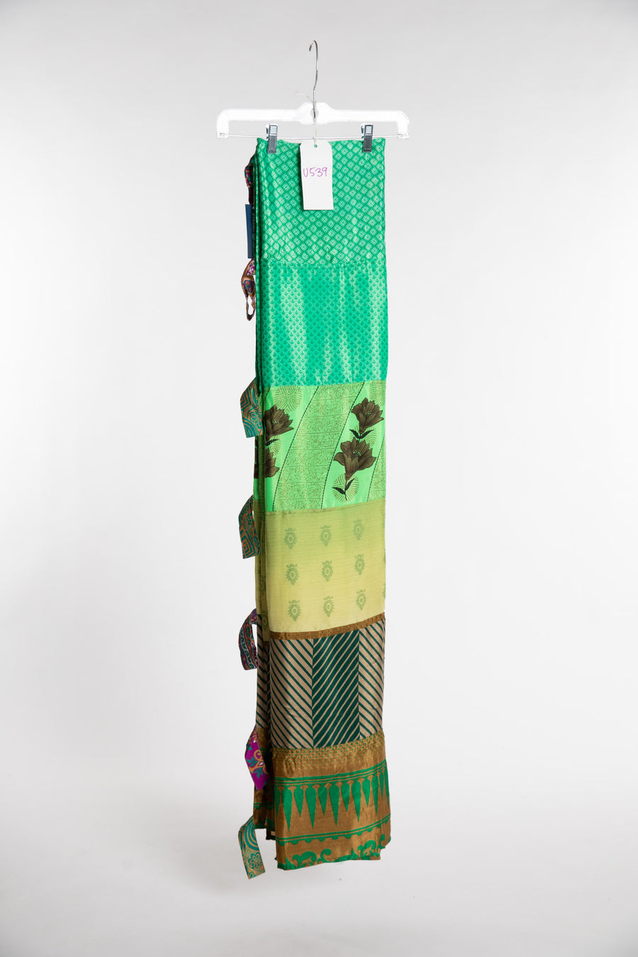 One of a Kind Recycled Silk Curtain Panel