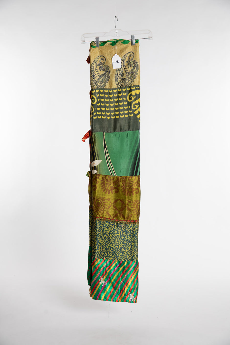 One of a Kind Recycled Silk Curtain Panel