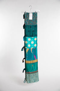 One of a Kind Recycled Silk Curtain Panel